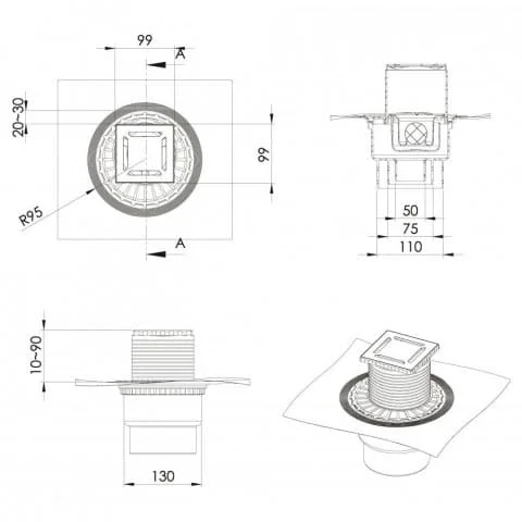 ���� �������� ZENTRUM Norma 100�100 ������� ���� 090462