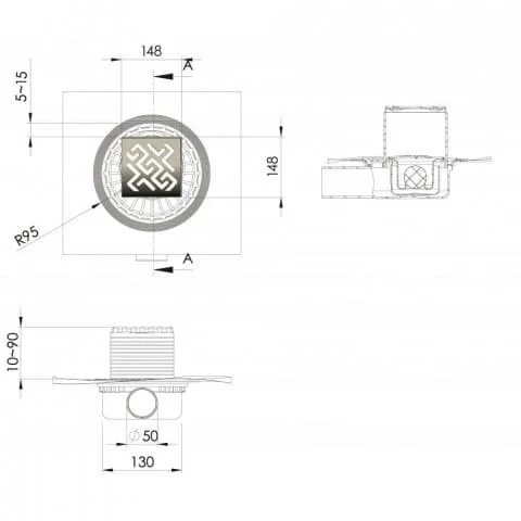 ���� �������� ZENTRUM Antik 150�150 ������ 094365
