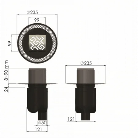 ���� �������� PLATZ Antik 100�100 ������ ������ 092060