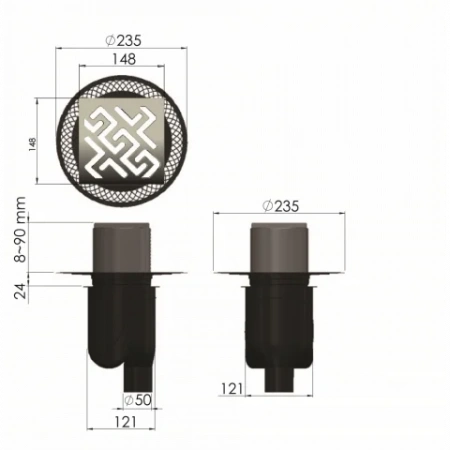 ���� �������� PLATZ Antik 150�150 ������ 094061
