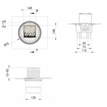 ���� �������� ZENTRUM Antik 150�150 ������ ������ 092465