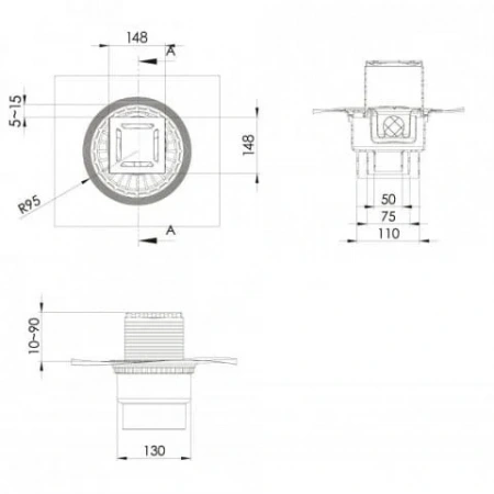 ���� �������� ZENTRUM Norma 150�150 ������ ������ 092463