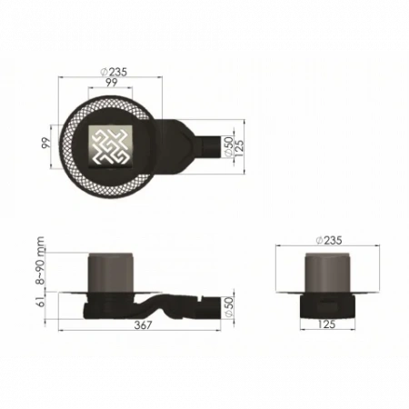 ���� �������� PLATZ Antik 100�100 ������� ���� 090160